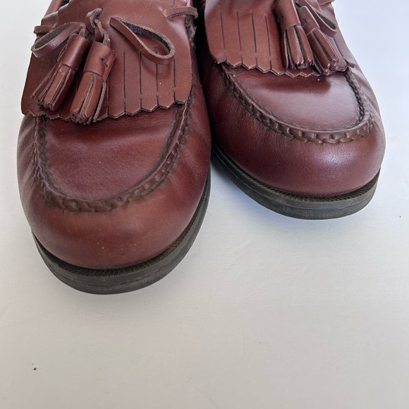 HUNTERS BAY TASSEL LEATHER LOAFERS 10 - Picture 3 of 7